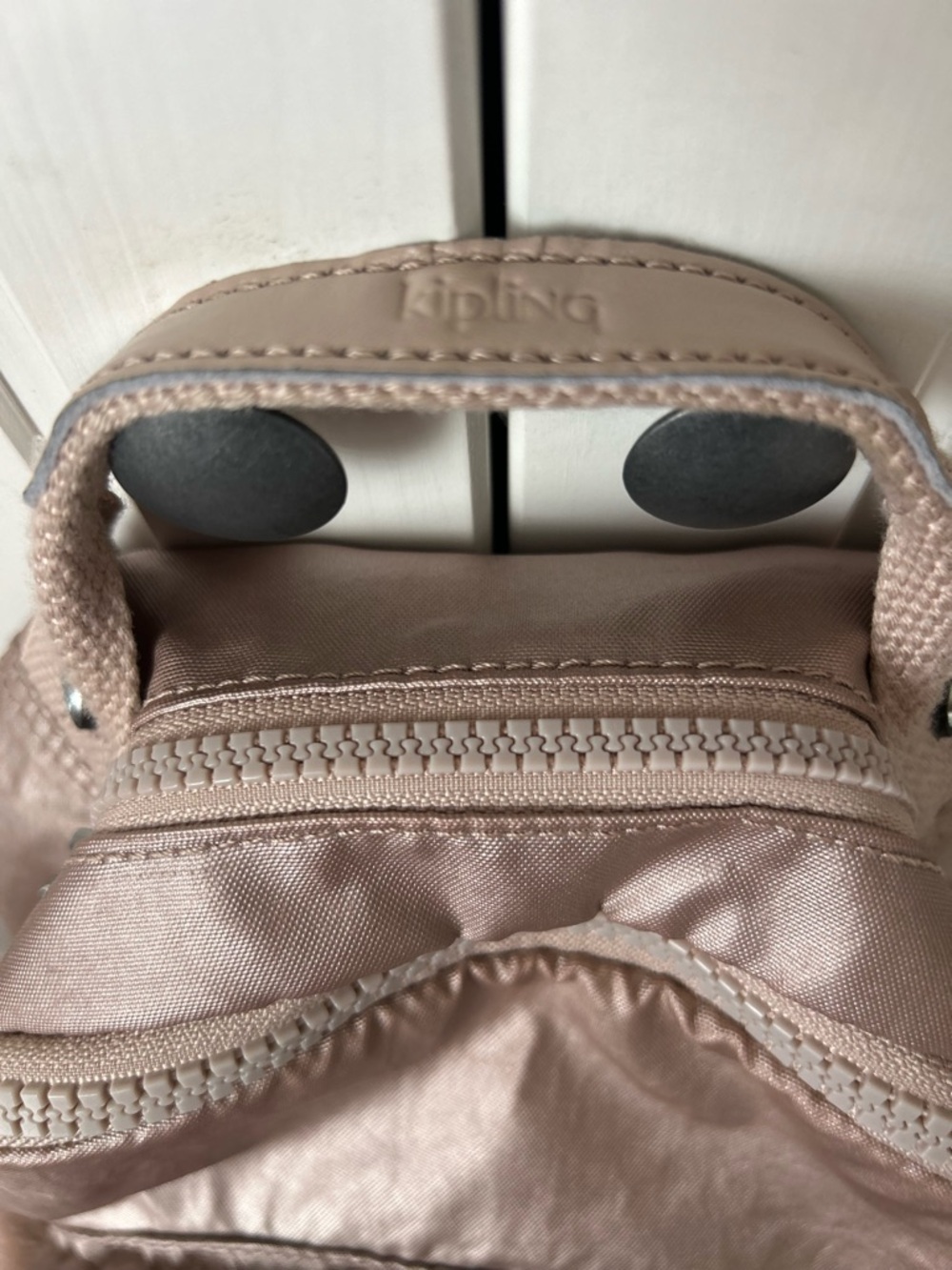 Kipling Rose Gold Mini Backpack - Picture 6 of 9